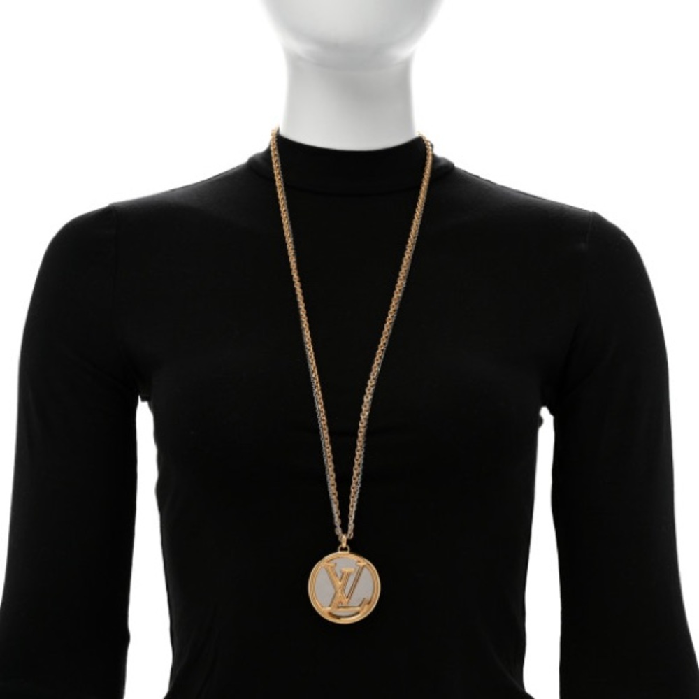 Louis Vuitton Gold Medallion Necklace